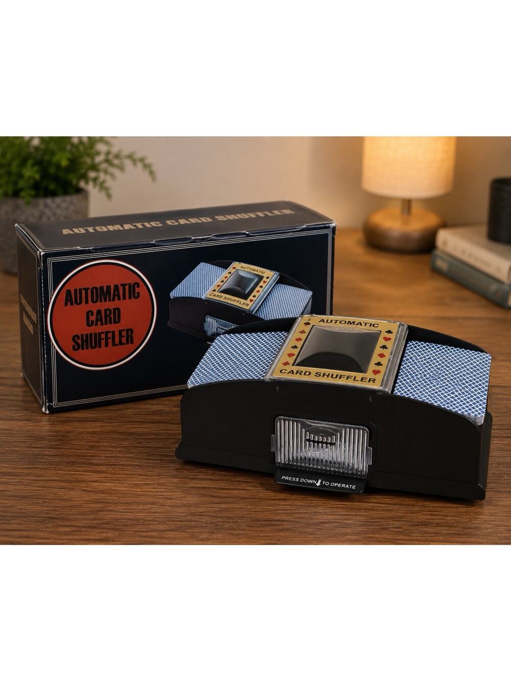 Automatic Card Shuffler 2 Deck Battery Operated Casino Poker Blackjack